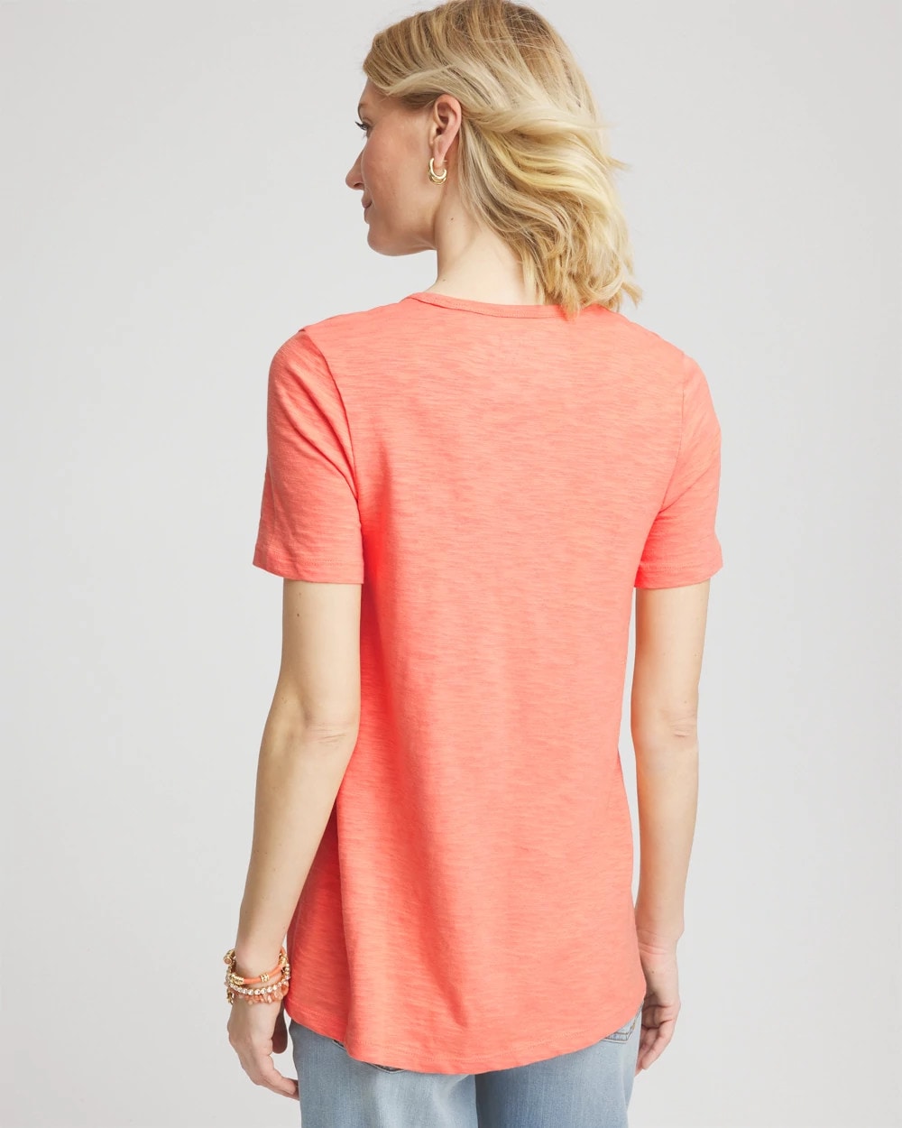 Chico's - Slub V-Neck Tee