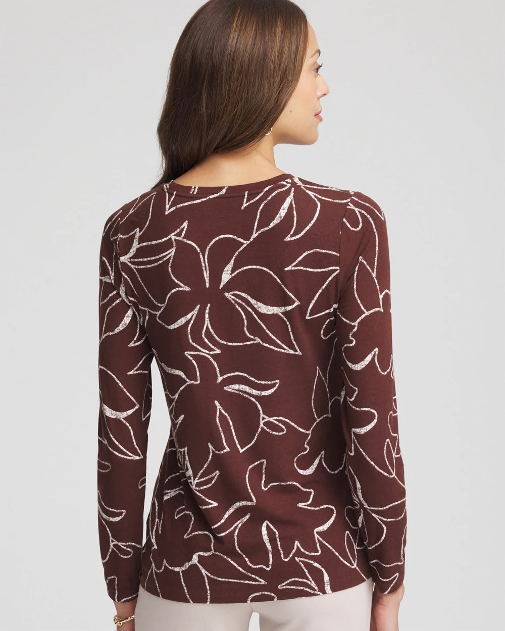 Chico's - Floral Touch of Cool™ Layering Tee