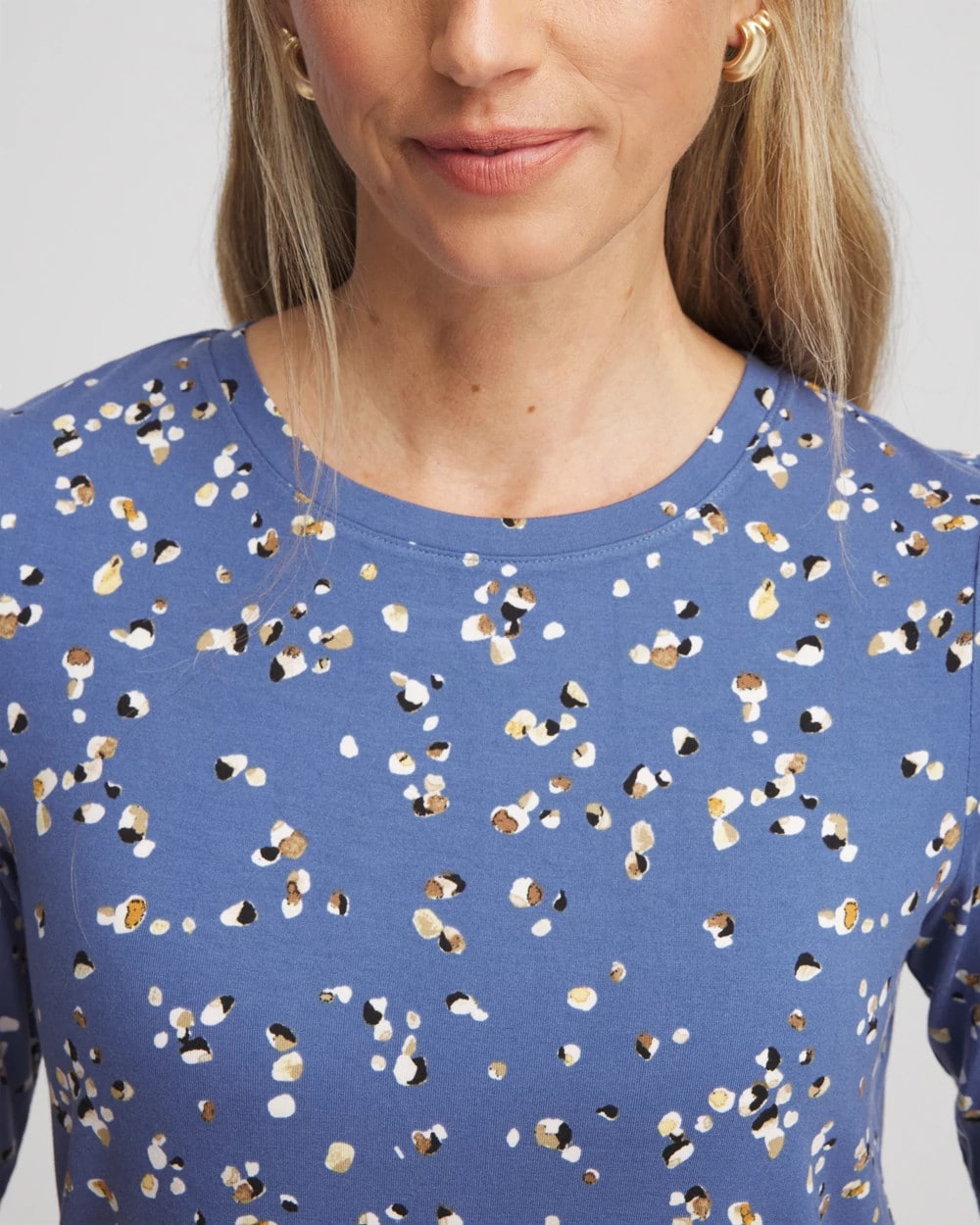 Chico's - Printed Elbow Sleeve Tee