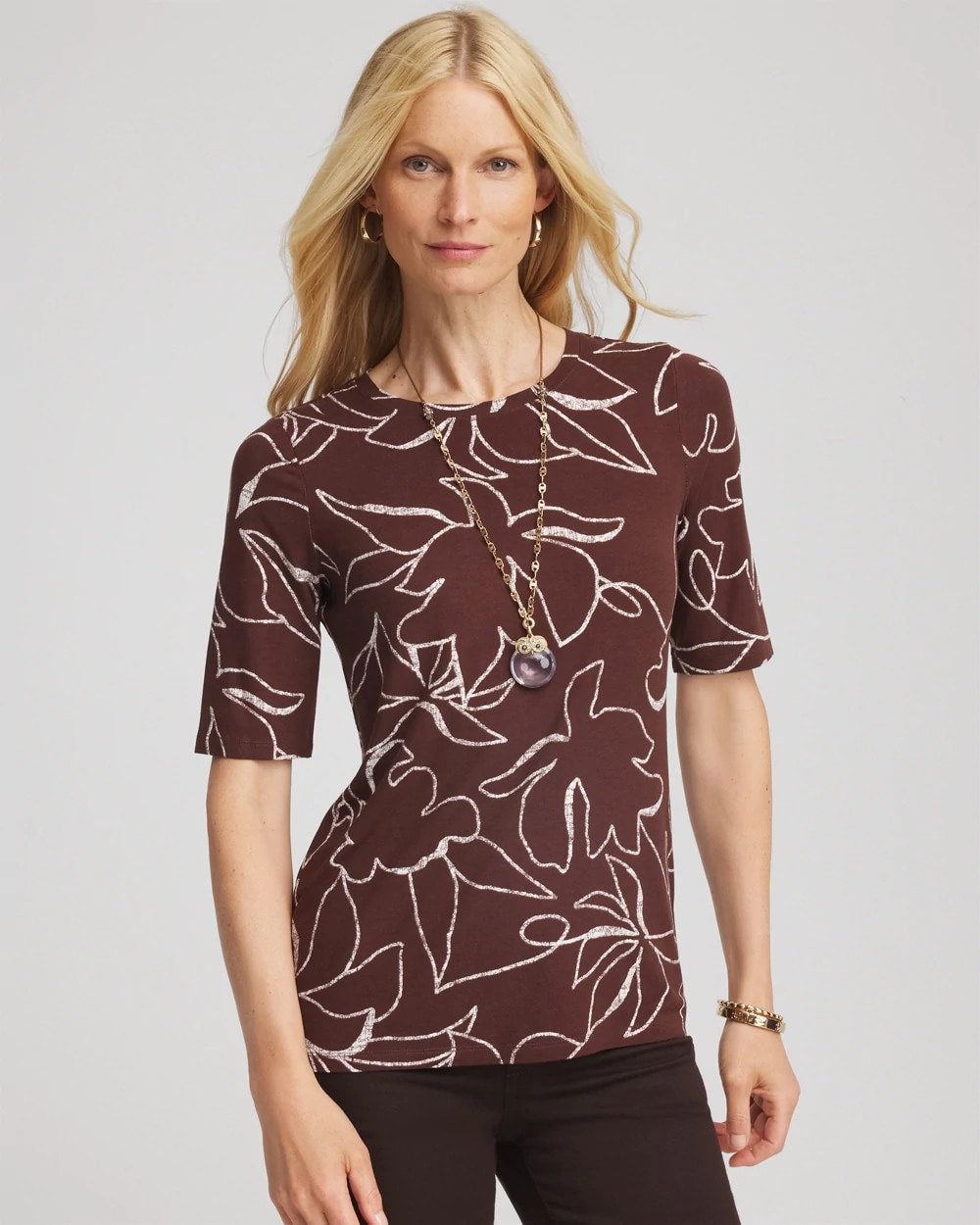 Chico's - Touch of Cool™ Elbow-Sleeve Perfect Tee