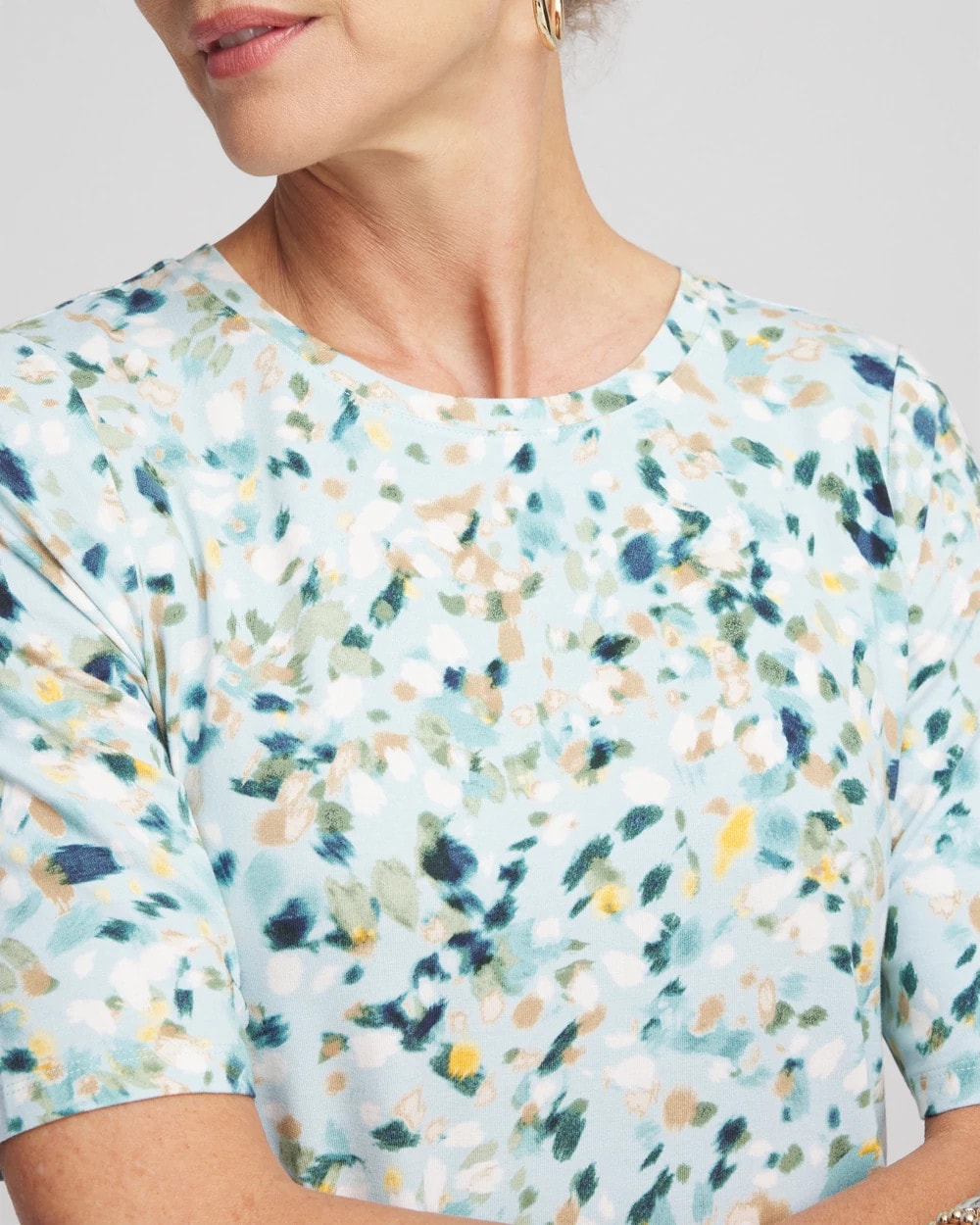 Chico's - Touch of Cool™ Elbow-Sleeve Perfect Tee