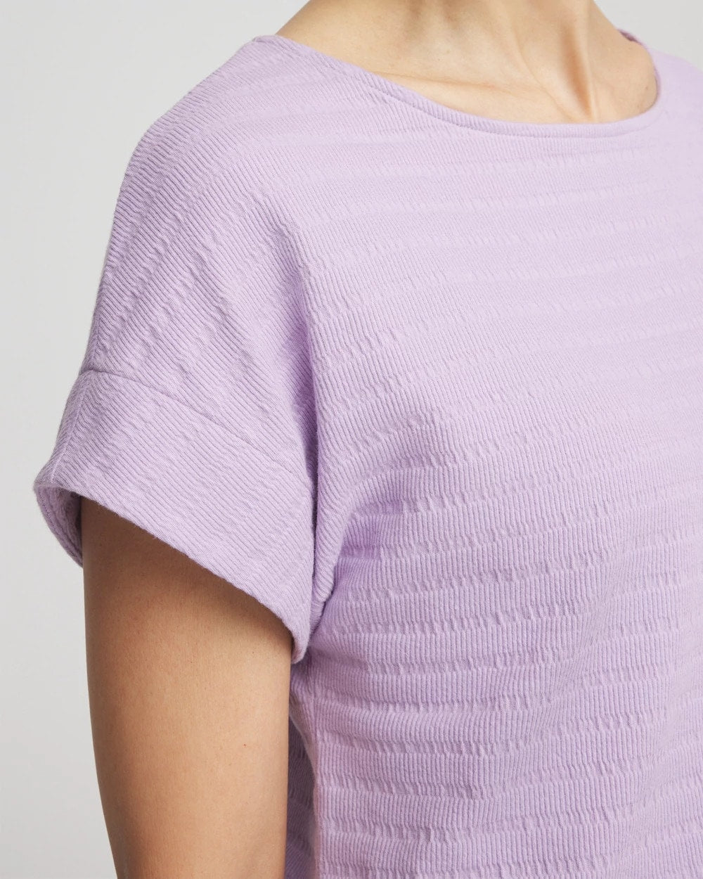 Chico's - Cap Sleeve Textured Tee