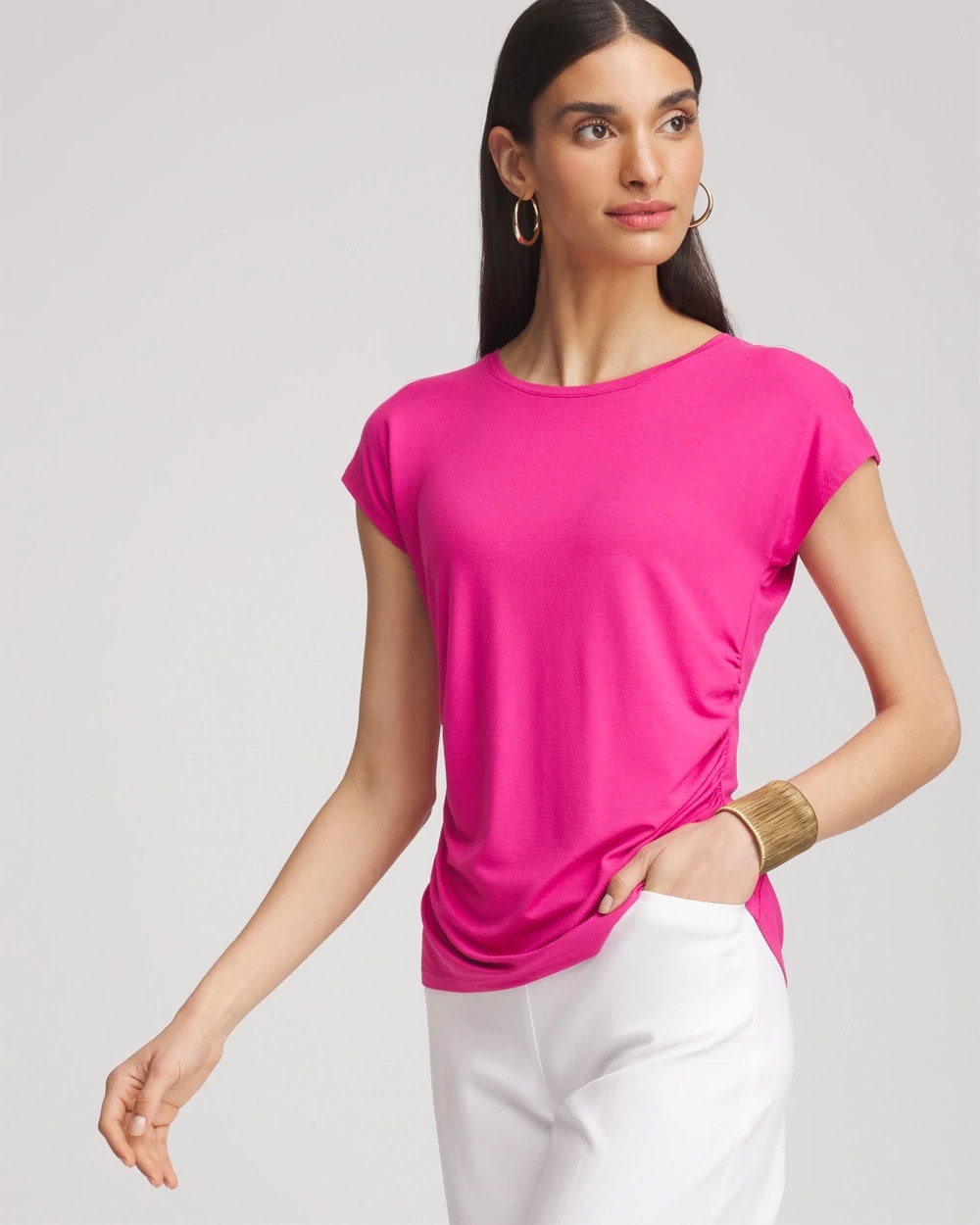 Chico's - Cap Sleeve Dolman Tee