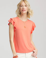 Chico's - Touch of Cool™ Flutter Sleeve Tee