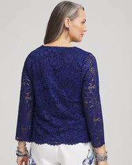 Chico's - Scalloped Hem Lace Top