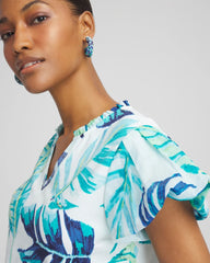 Chico's - Notch Neck Cap Sleeve Tee