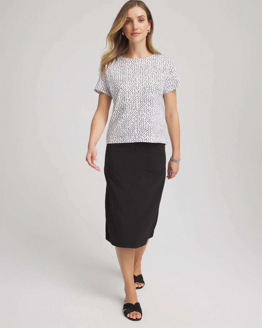 Chico's - Zenergy® UPF Geo-Print Dolman Top