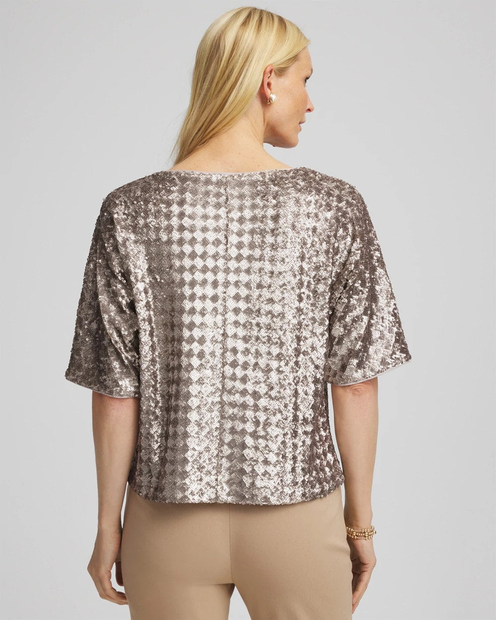 Chico's - Art Deco Dolman Sequins Tee