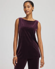 Chico's - Travelers™ Velvet Side-Slit Tank