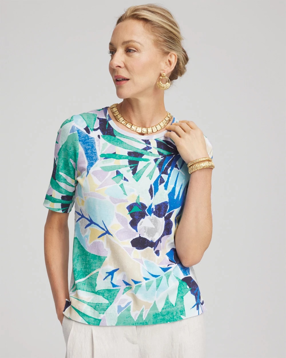 Chico's - Pima Short Sleeve Everyday Tee