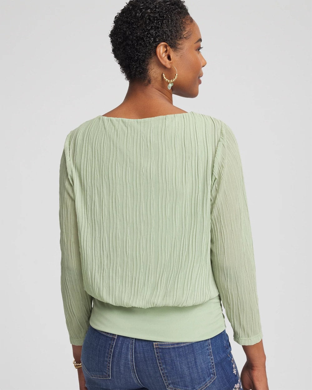 Chico's - Touch of Cool™ Textured Banded-Hem Top