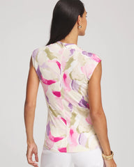 Chico's - Watercolor Print Surplice Top