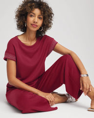 Chico's - Zenergy® Embellished Short-Sleeve Top