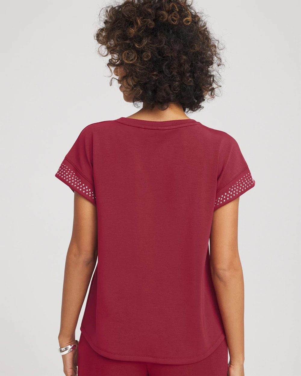 Chico's - Zenergy® Embellished Short-Sleeve Top