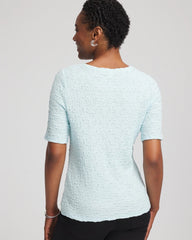 Chico's - Textured Short-Sleeve Tee