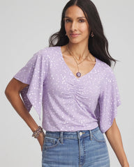 Chico's - Touch of Cool™ Handkerchief-Sleeve V-Neck Tee