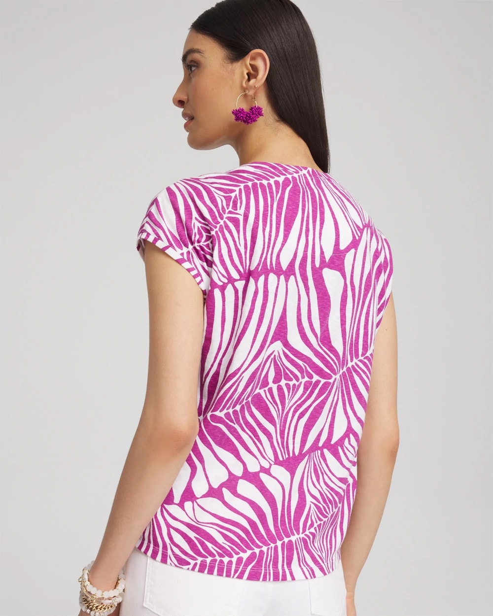 Chico's - Jungle Inverted Knot Front Tee