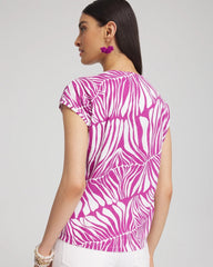 Chico's - Jungle Inverted Knot Front Tee