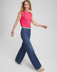 Chico's - Island Tuck Sleeve Tee