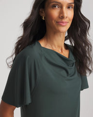 Chico's - Jersey Knit Cowlneck Tee