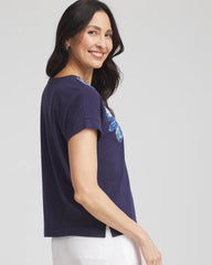 Chico's - Zenergy® UPF Knit Applique Dolman Top