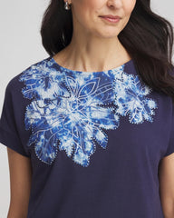 Chico's - Zenergy® UPF Knit Applique Dolman Top