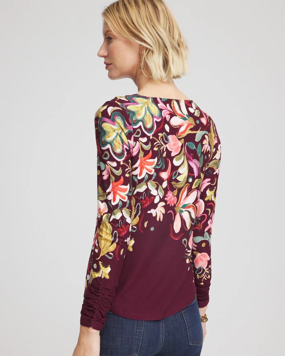 Chico's - Touch of Cool™ Paisley Cowl Neck Tee