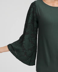 Chico's - Touch of Cool™ Burnout Angel-Sleeved Top