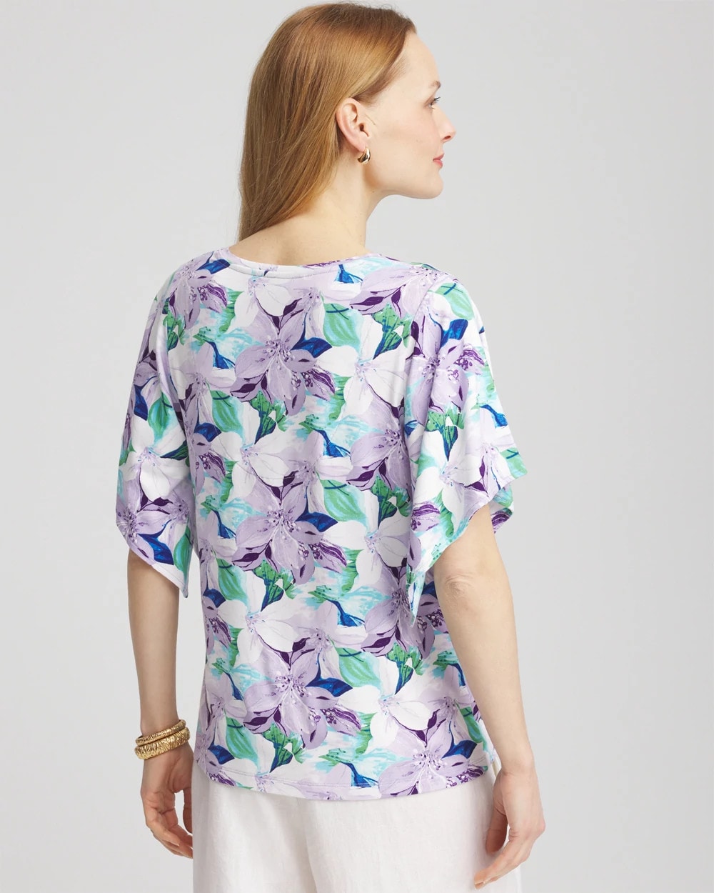 Chico's - Touch of Cool™ Lily Handkerchief-Sleeve V-Neck Tee