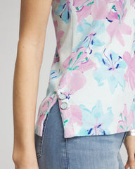 Chico's - Floral Sleeveless V-Neck Tank