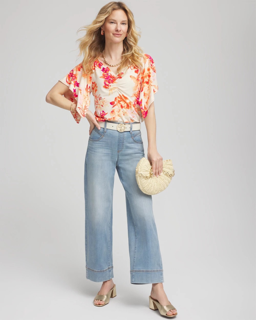 Chico's - Touch of Cool™ Handkerchief-Sleeve V-Neck Tee