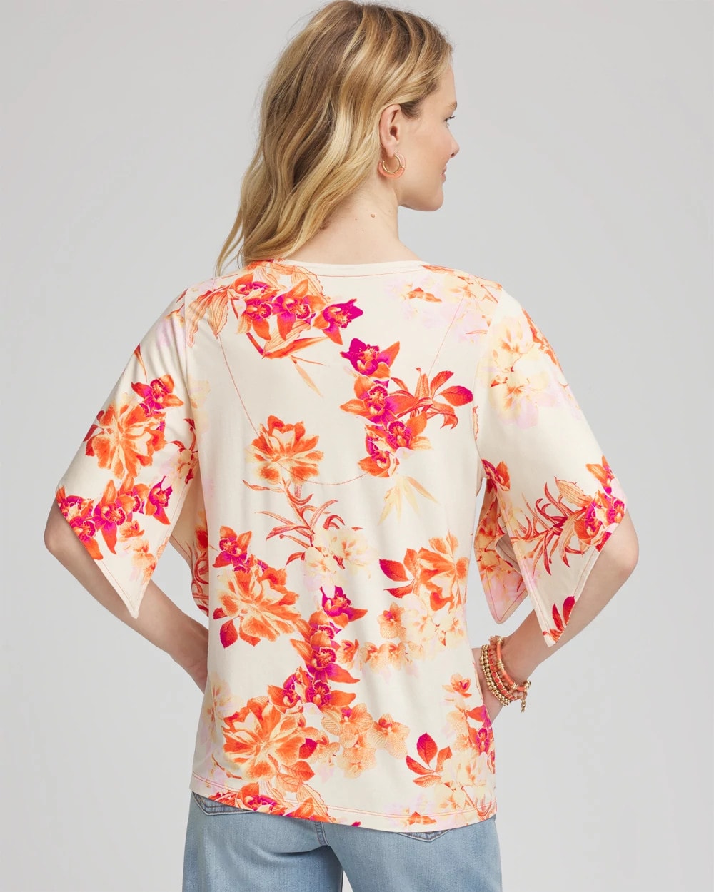 Chico's - Touch of Cool™ Handkerchief-Sleeve V-Neck Tee