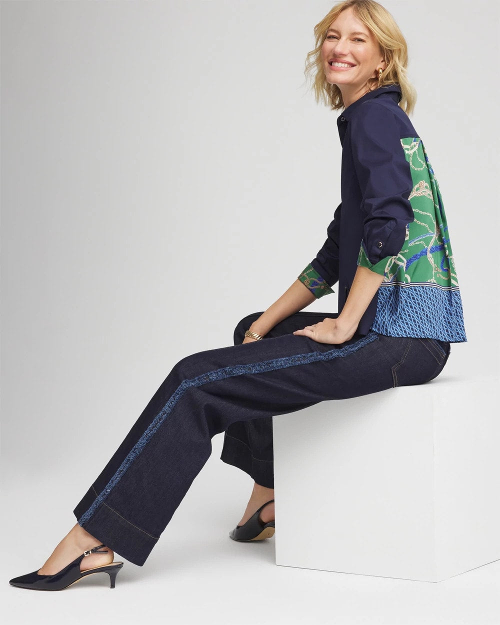 Chico's - Rope Status Nautical Shirt