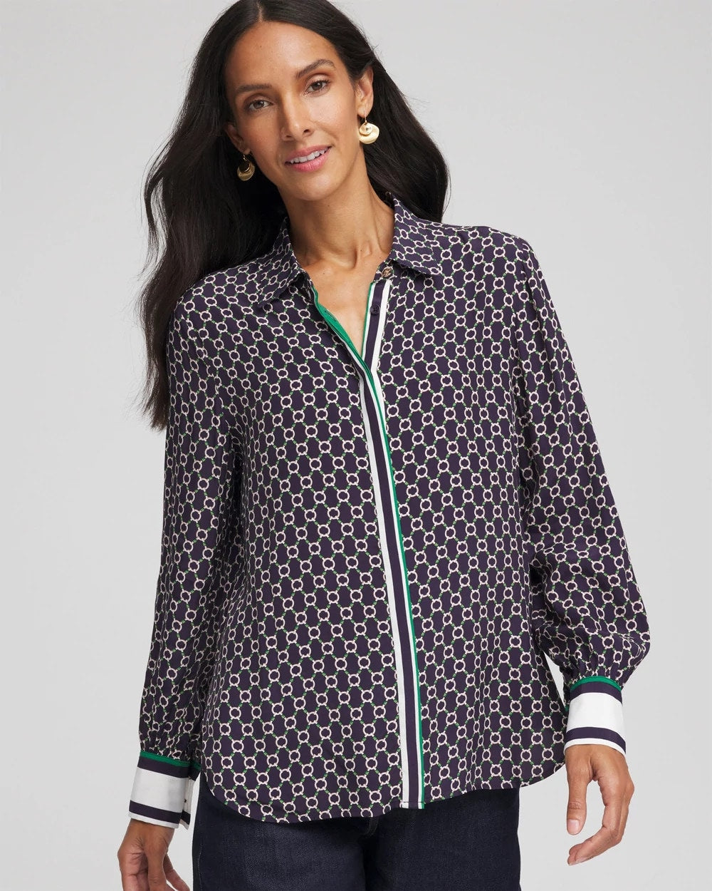 Chico's - Faux Silk Twill Shirt