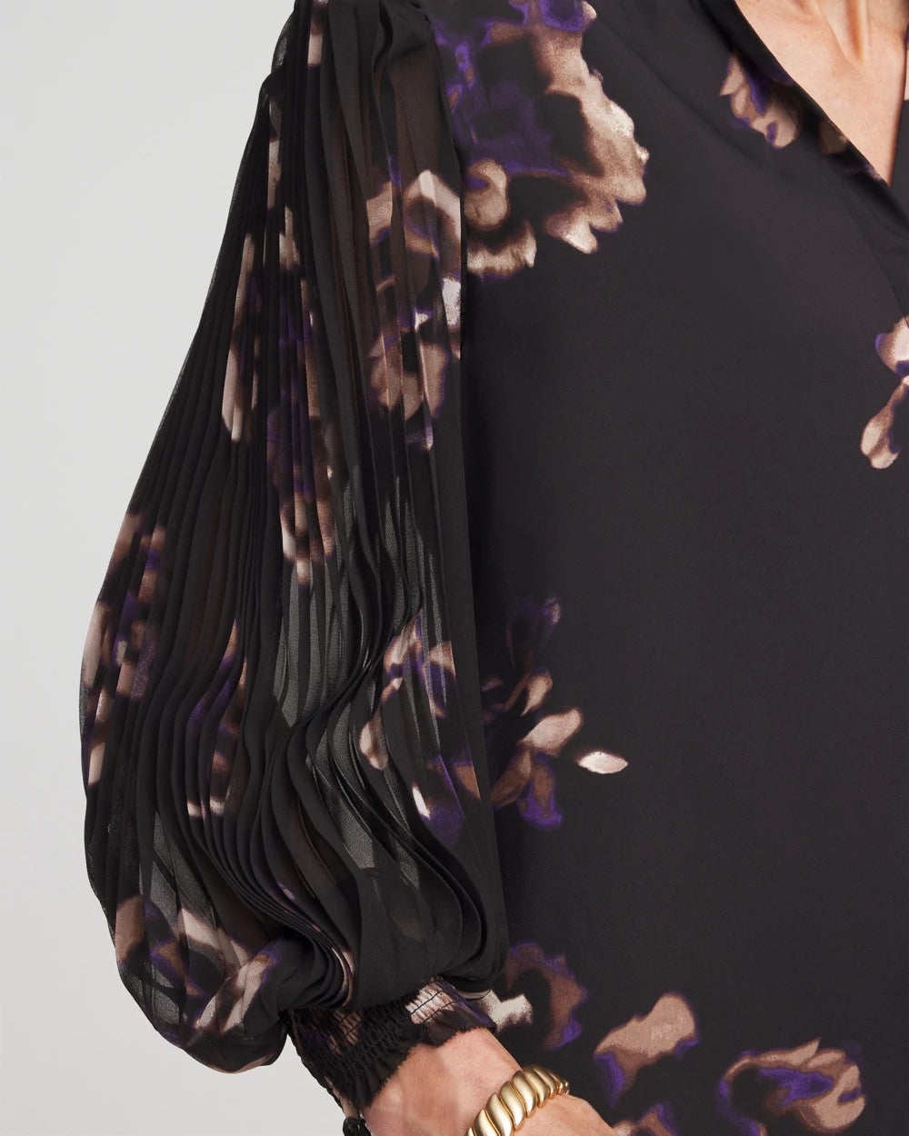 Chico's - Fjord Flora Opaque Crepe Blouse