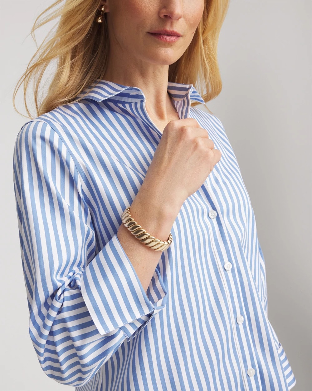 Chico's - No Iron™ Stretch Striped Shirt