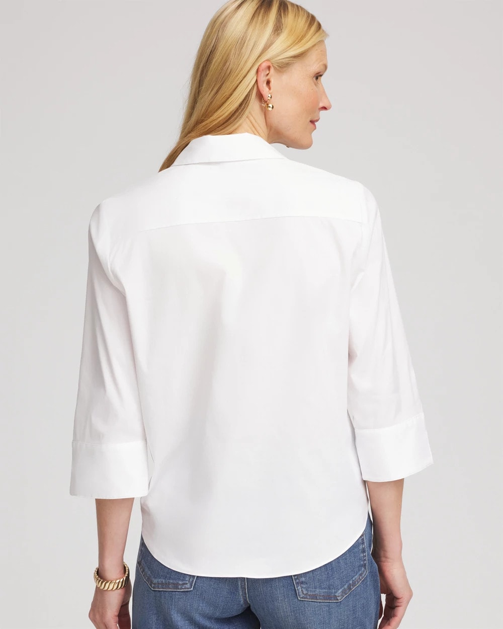 Chico's - Poplin Tie-Front Top