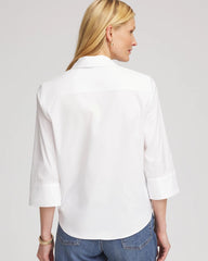 Chico's - Poplin Tie-Front Top