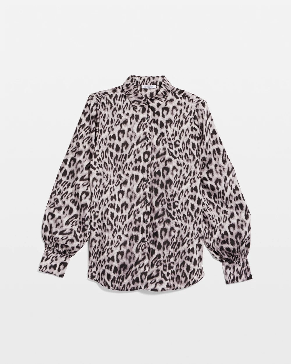 Chico's - Faux Silk Snowy Animal Shirt
