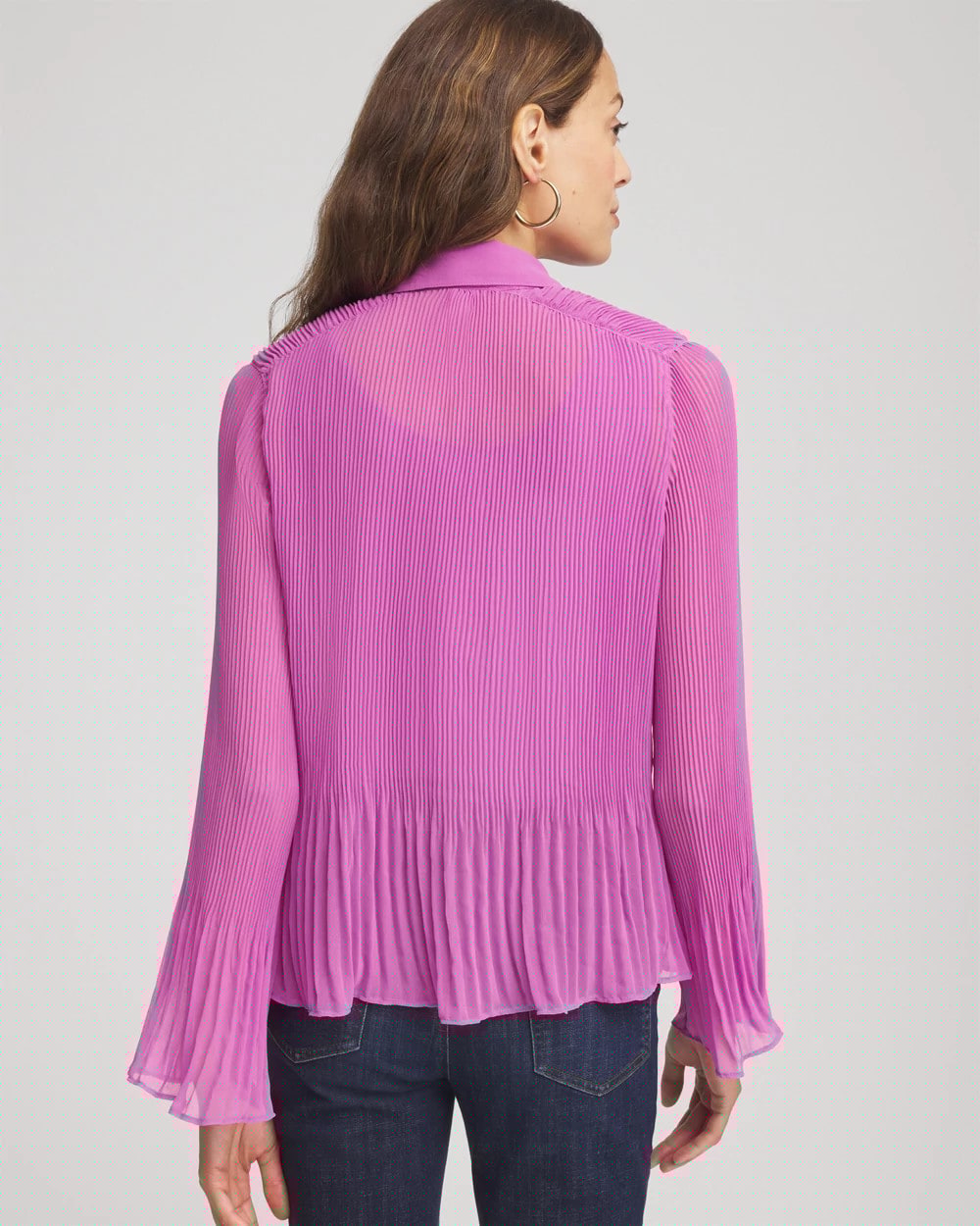 Chico's - Pleated Georgette Blouse