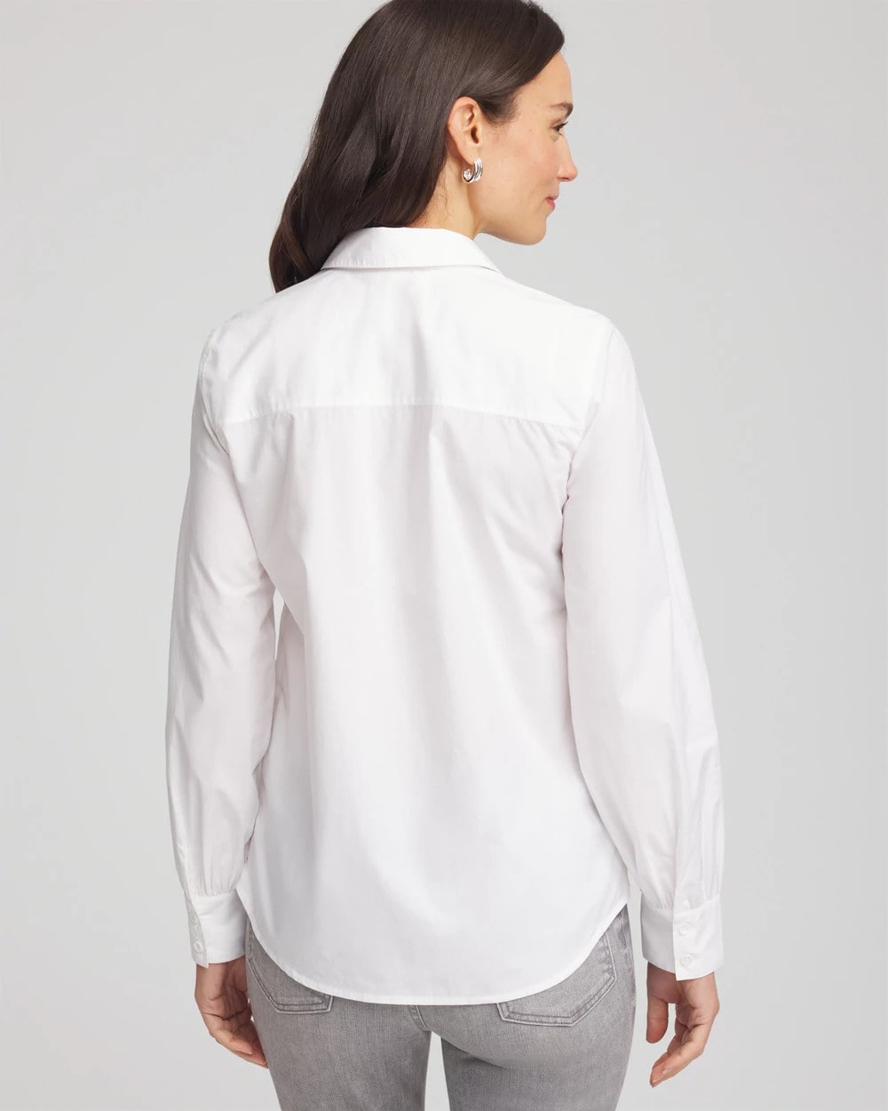 Chico's - Jeweled Poplin Shirt