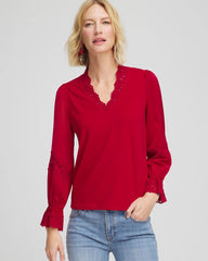 Chico's - Lace V-Neck Top