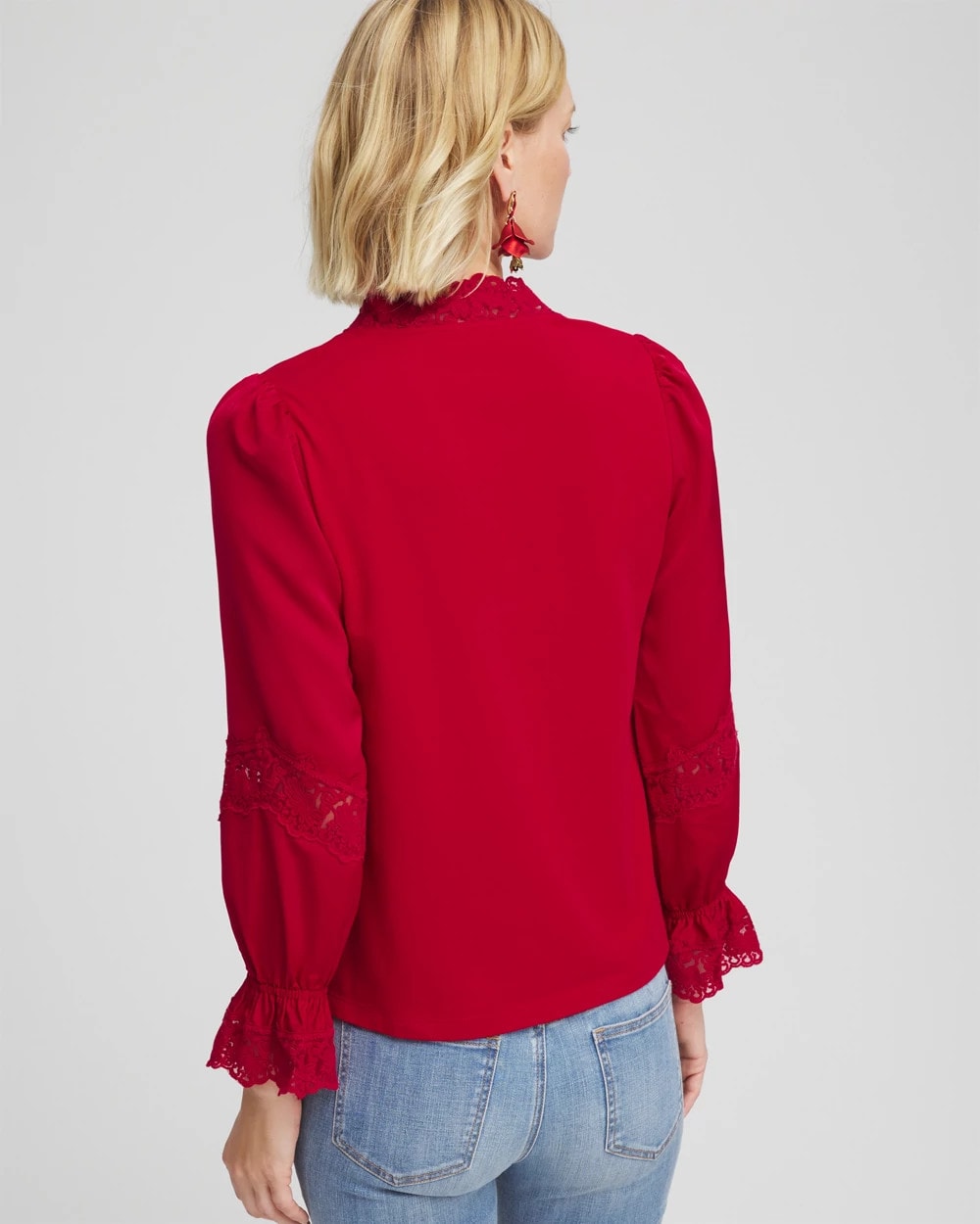 Chico's - Lace V-Neck Top