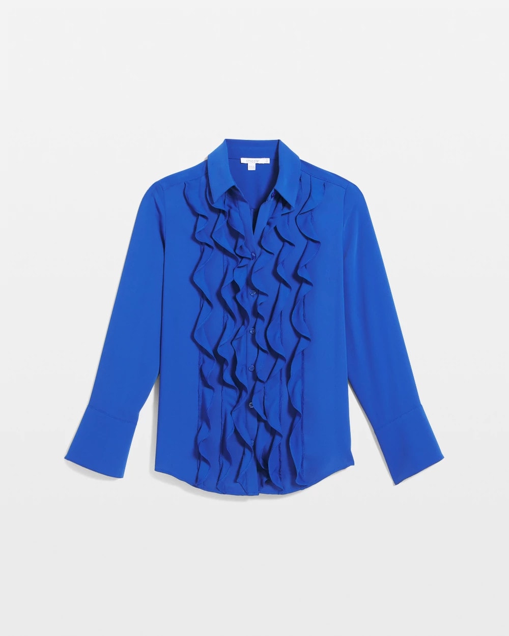 Chico's - Ruffle-Trim Chiffon Blouse
