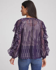 Chico's - Georgette Ruffle Sleeve Blouse