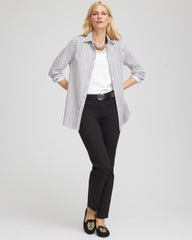 Chico's - No Iron™ Lurex Striped Shirt