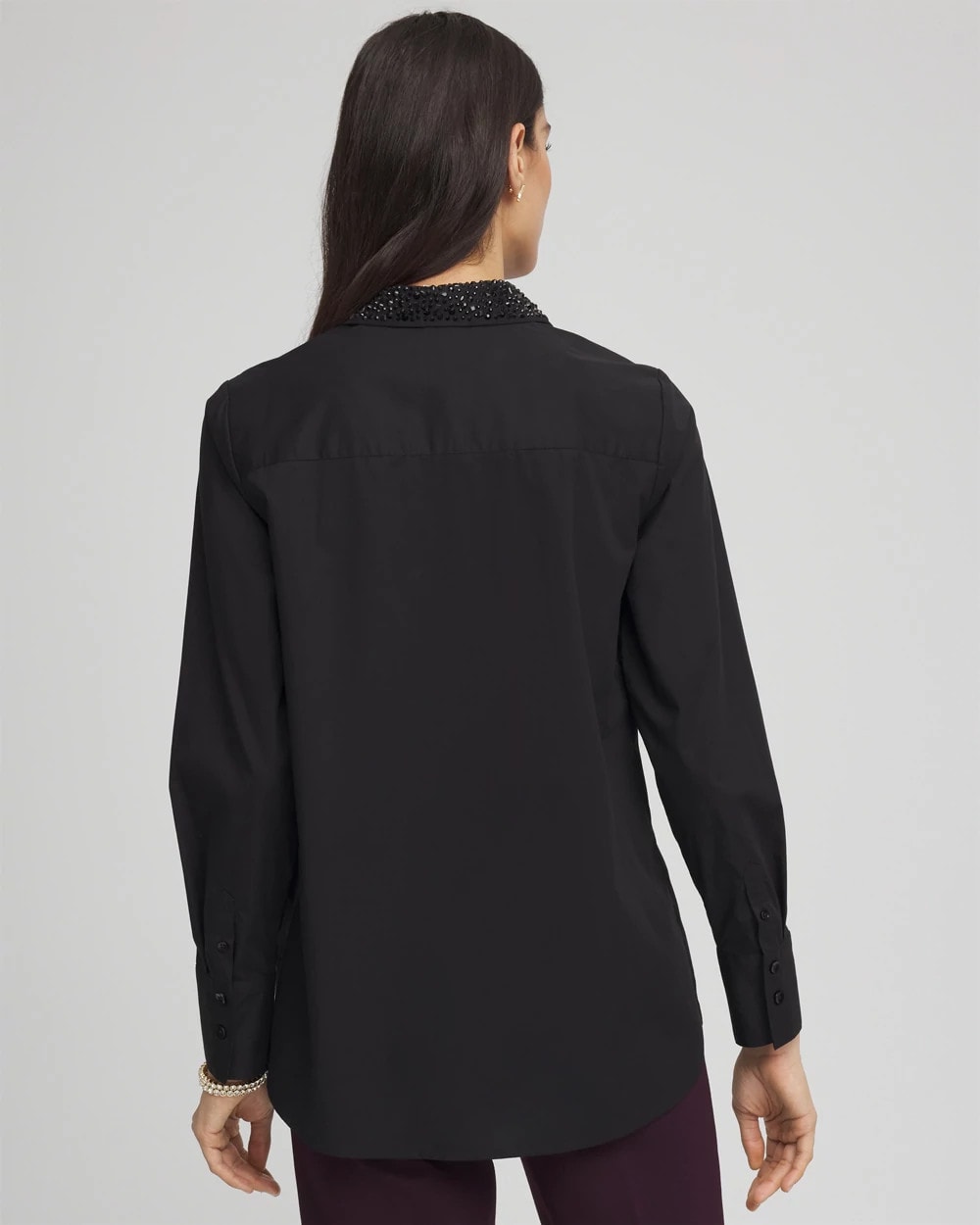 Chico's - Tonal Jewels Poplin Shirt