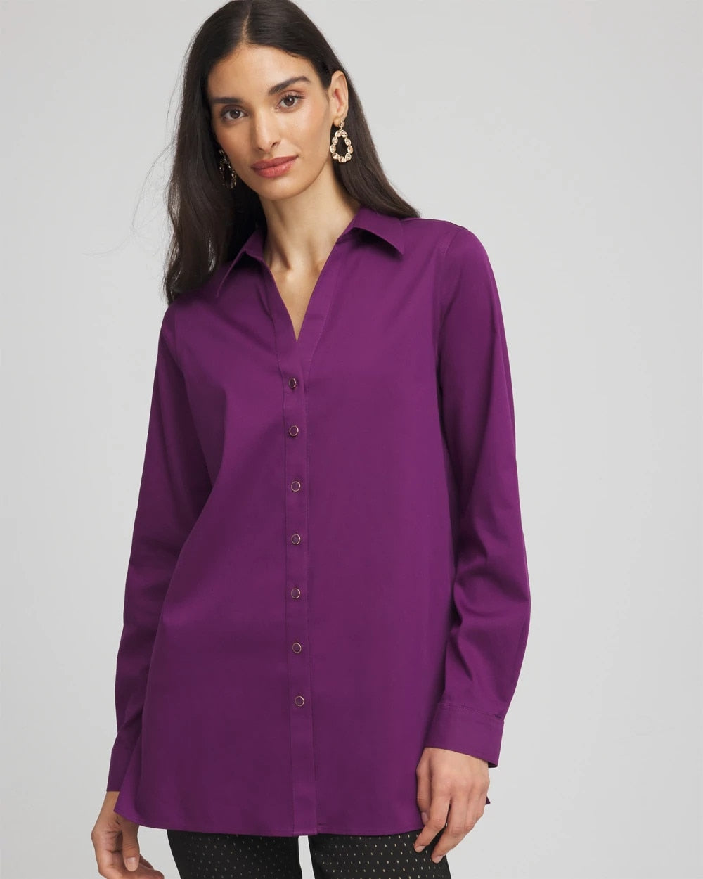 Chico's - No Iron™ Novelty Button Tunic