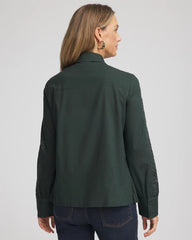Chico's - Lace Cotton Voile Shirt