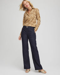 Chico's - No Iron™ Jacquard Scrolls  Shirt